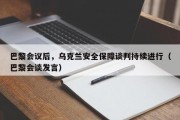 巴黎会议后，乌克兰安全保障谈判持续进行（巴黎会谈发言）