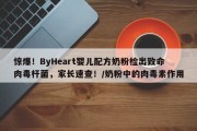 惊爆！ByHeart婴儿配方奶粉检出致命肉毒杆菌，家长速查！/奶粉中的肉毒素作用