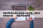 阿富汗宣称边境行动击毙58名巴军，地区冲突再度升级！，阿富汗枪毙视频