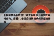 全国疫情最新数据：31省新增本土病例数实时查询，速看！/全国疫情新增病例数据统计表
