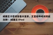威廉王子密谋登基大变革，王室格局或将彻底洗牌！/威廉王子ted