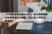 【11月批发电价飙升22%，统计局数据揭示能源成本压力加剧，2021年11月份还限电吗】
