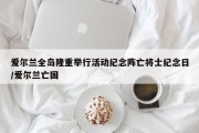 爱尔兰全岛隆重举行活动纪念阵亡将士纪念日/爱尔兰亡国