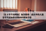 【红十字行动揭秘】加沙地带：战火中的人道坚守与遗体移交使命的简单介绍
