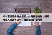 红十字世界委员会证实：哈马斯移交加沙最后两名人质遗体之一，加沙地带的哈马斯