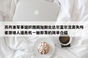 苏丹准军事组织围困加剧北达尔富尔流离失所者激增人道危机一触即发的简单介绍