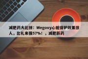 减肥药大比拼：Wegovy心脏保护效果惊人，比礼来强57%！，减肥新药