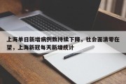 上海单日新增病例数持续下降，社会面清零在望，上海新冠每天新增统计