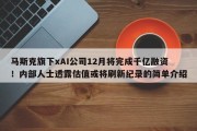 马斯克旗下xAI公司12月将完成千亿融资！内部人士透露估值或将刷新纪录的简单介绍