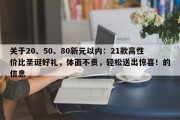 关于20、50、80新元以内：21款高性价比圣诞好礼，体面不贵，轻松送出惊喜！的信息