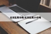无双乱舞攻略/无双乱舞29攻略