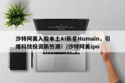 沙特阿美入股本土AI新星Humain，引爆科技投资新热潮！/沙特阿美ipo